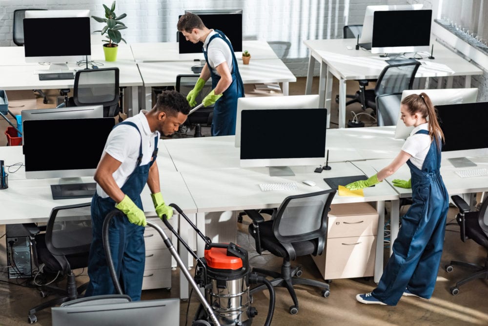 Our Office Cleaning Team In Action